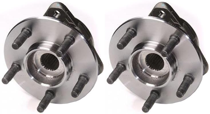 Trq Front Wheel Hub Bearings Assembly Set Compatible With 2000-2001 Ford Ranger 2000 Mazda B3000 B4000