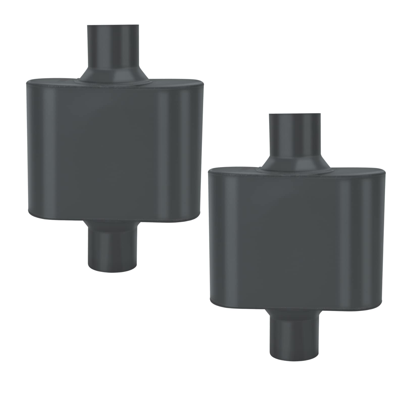 Pair Of Single Chamber Performance Race Chambered Muffler 2.25'' Center/Center Universal Muffler