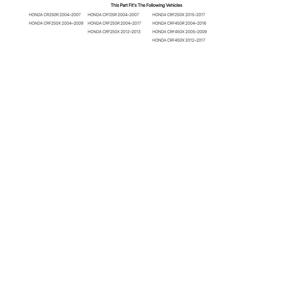 Acerbis Lower Fork Cover Set 2000 Cr Red - Fits: Honda Crf250X 2004-2009,2012-2013,2015-2017