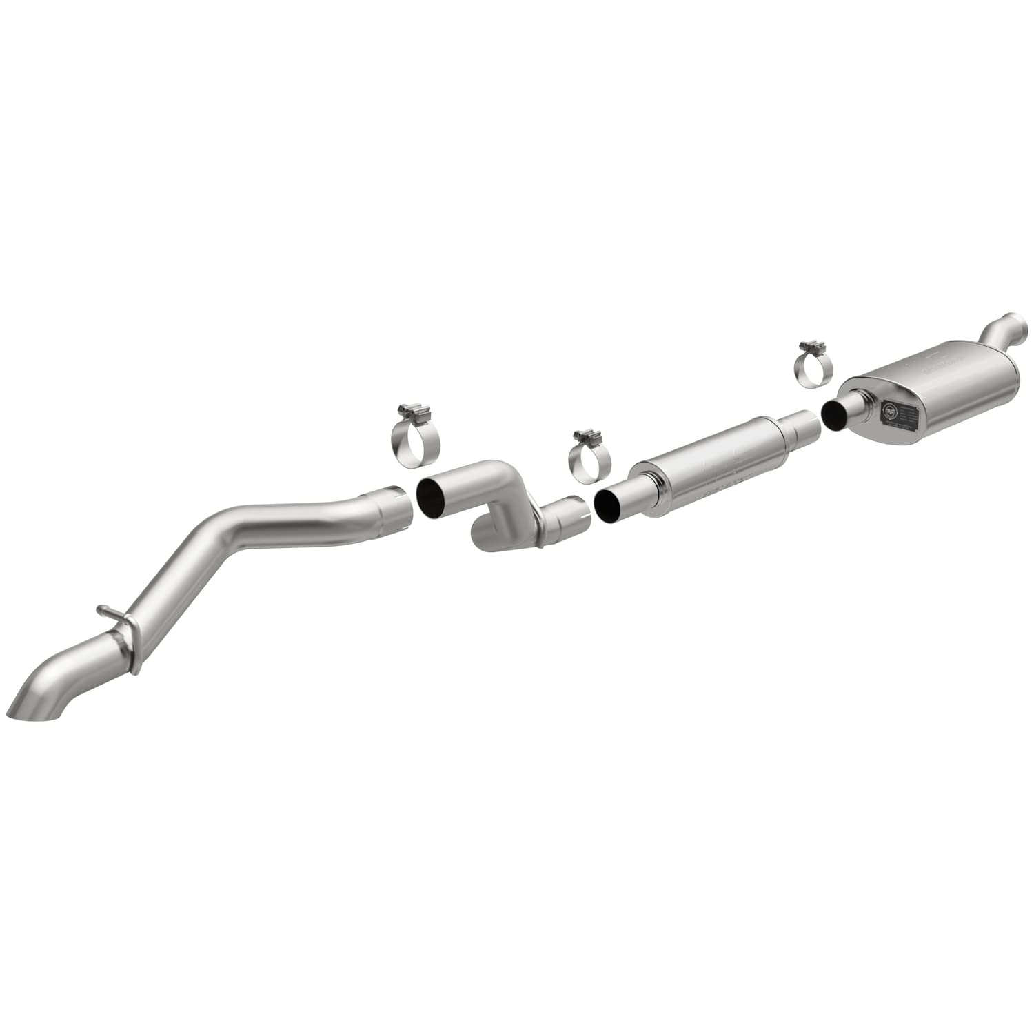 Magnaflow Performance Exhaust System 19592: Cat-Back, Overland Series, For 2018-2023 Jeep Wrangler, Single Straight Driver Side Rear Exit Style
