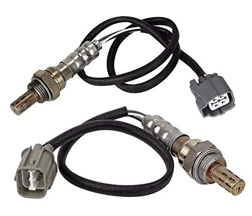 Maxfavor 2Pcs Oxygen Sensor Direct Replacement For Honda 2005 2004 2003 2002 2001 Civic 1.7L O2 Sensor 234-4092 234-4123 Upstream Downstream 02 Sensor(D17A7 Engine Only)