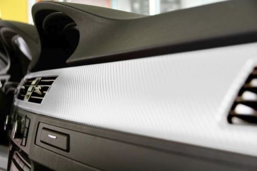 Vvivid Xpo White Carbon Fiber Car Wrap Vinyl Roll With Air Release Technology (1Ft X 5Ft)