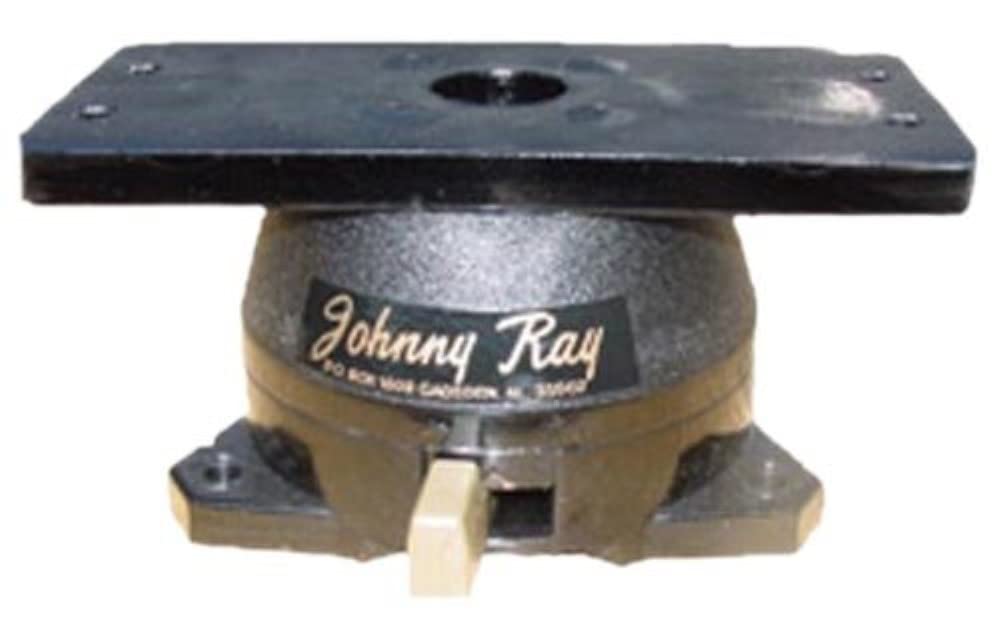 Johnny Ray Jr-207 Marine 1.25 By 5.5-Inches Top Lever Release Portable Sonar Swivel Mount, Black Finish