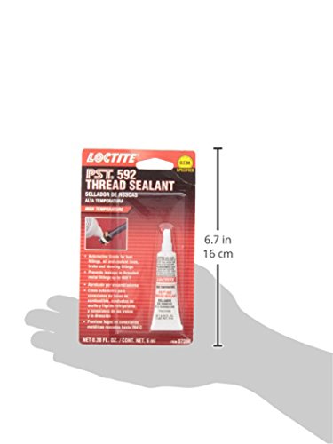 Loctite PST 592 Thread Sealant for Automotive: Low-Pressure, High-Viscosity, Anaerobic, Prevents Galling | Opaque, Off-White, 6 ml Tube (PN: 483631), 0.20 Ounce