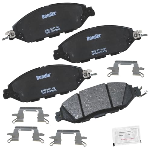 Bendix Priority1 Cfc1649 Ceramic Front Brake Pads For Infiniti Jx35 2013, Qx60 2020-2014, Nissan Murano 2024-2015, Pathfinder 20