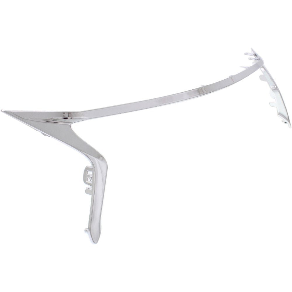 Evan-Fischer Grille Trim Molding Compatible with 2013-2015 Lexus GS350 Plastic Chrome