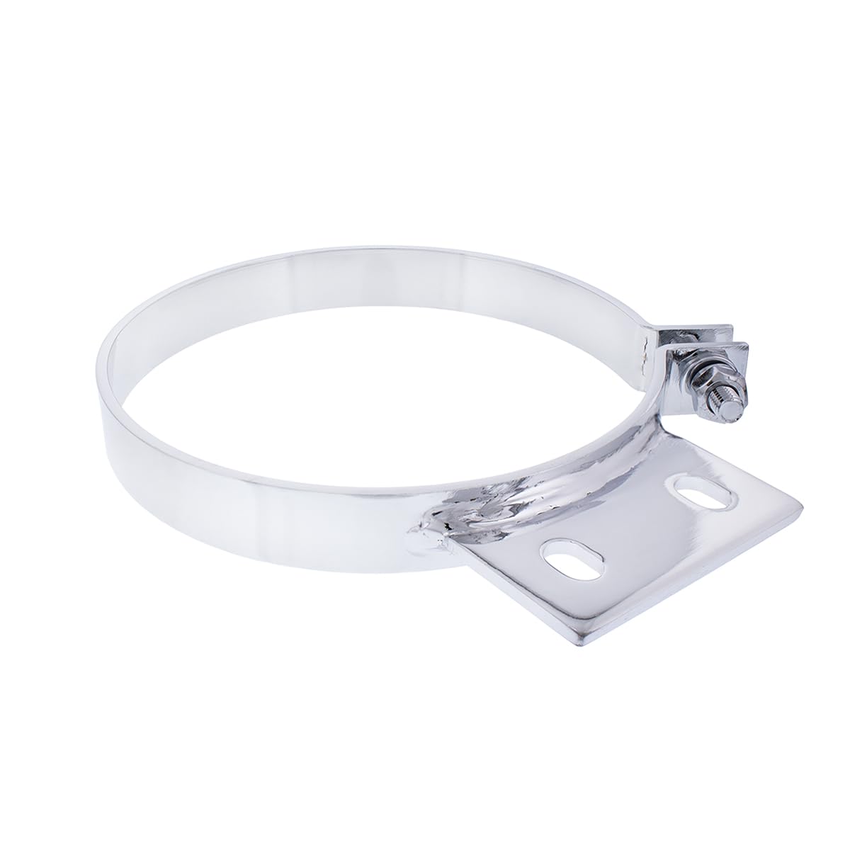 United Pacific 10332 Chrome Plated Exhaust Clamp For Peterbilt, Triple Chrome Plated, Strong & Durable, Steel Construction - One
