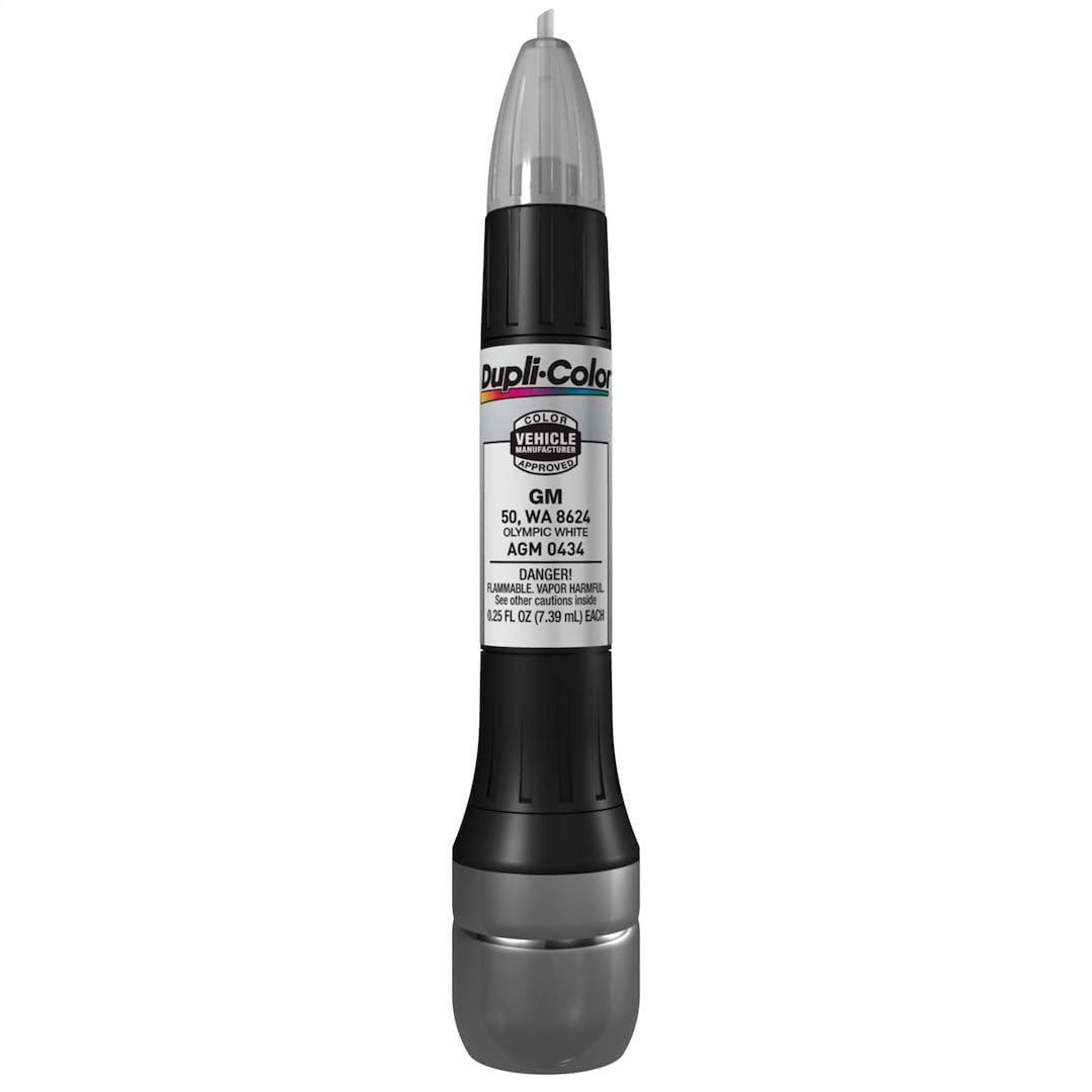 Dupli-Color AGM0434 Scratch Fix All-In-1 Exact-Match Automotive Touch-Up Paint - General Motors Olympic White - 0.25 oz. Paint P