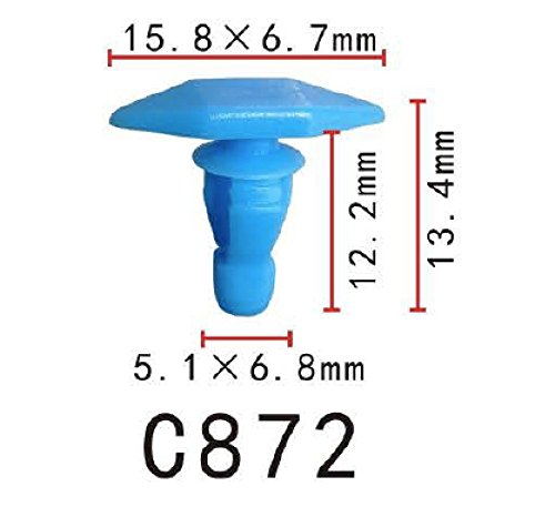 Autobahn88 Retainer Clip For Door Weatherstrip, Compatible With Nissan (Oem: 0155309311) (Pack Of 20)
