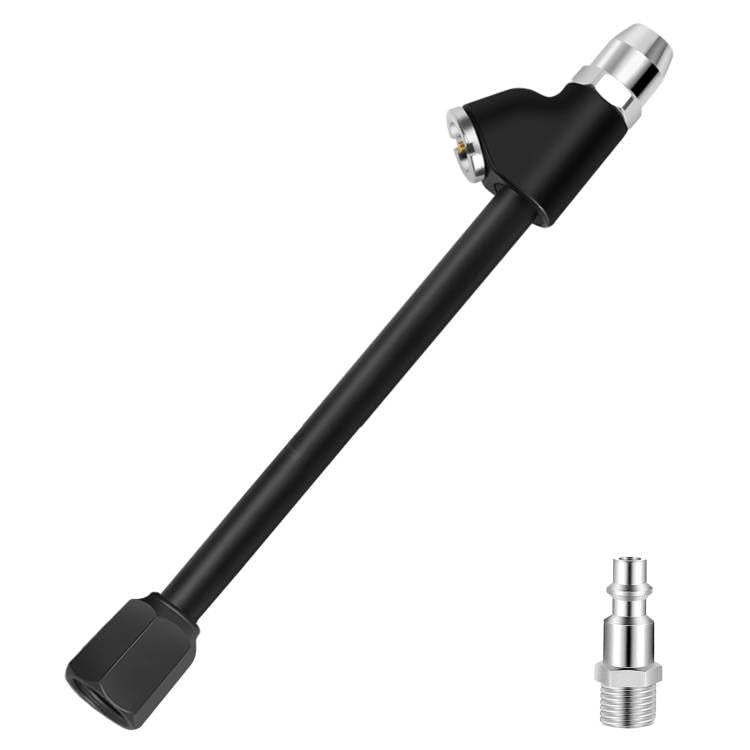 Godeson Air Chuck,1/4'' Fnpt Extended Reach Dual Head Air Chuck With Quick Plug,2-Way Connect Tire Chuck For Bikes,Motorcycle,Ca