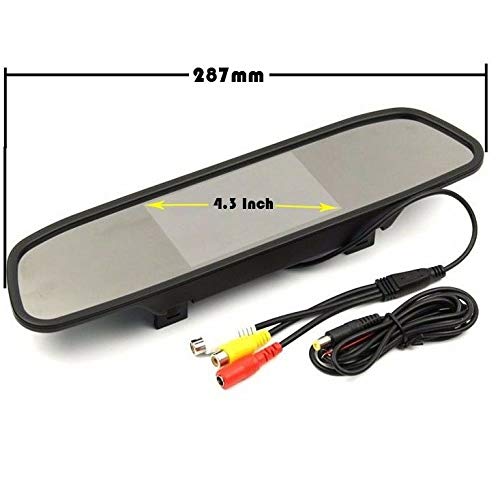 Red Wolf 3Rd Third Brake Light Backup Camera W/4'' Rear View Mirror Monitor Kit For Chevrolet Chevy Express/Gmc Savana 2500 3500