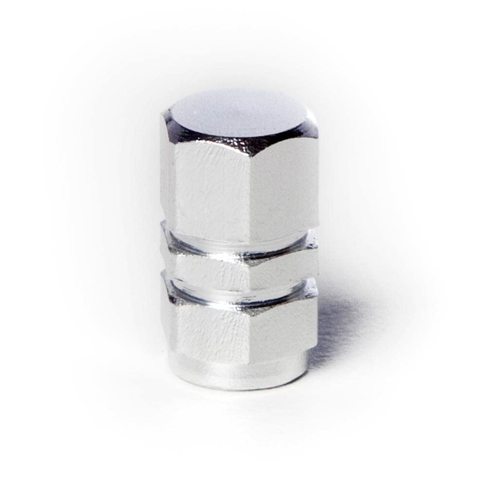 Circuit Performance Vc2 Series Silver Aluminum Valve Stem Caps (Set Of 4)