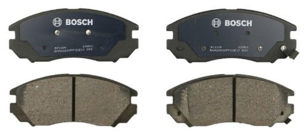 BOSCH BC1104 QuietCast Premium Ceramic Disc Brake Pad Set - Compatible with Select Hyundai Tiburon, Tucson; FRONT