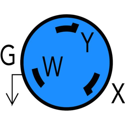 Parkpower By Marinco 6373El-Brv Stainless Steel Rv Power Inlet, 50A, 125/250V