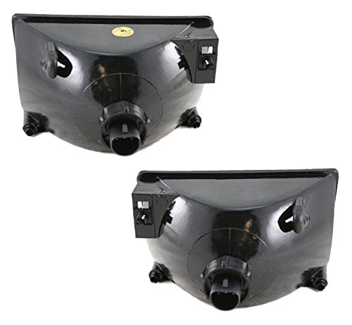 Trq Driver & Passenger Side Headlight Assembly Set Headlights Driver & Passenger Side Compatible With 1993-1998 Jeep Grand Chero