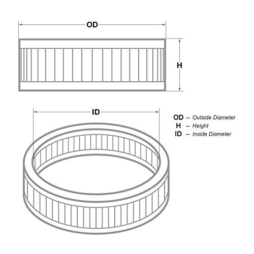 Edelbrock 1218 Pro-Flo Replacement 10 Air Filter Element