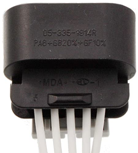 Apdty 756611 Wiring Harness Pigtail Connector 5-Wire (Maf Mass Airflow Sensor)