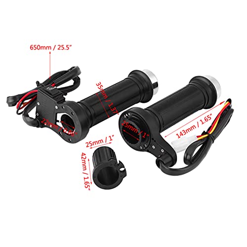 1 Pair Heated Atv Hand Grips, Keenso Universal 7/8In 22Mm Heated Hand Grips Warmers Handlebar Grips Heated Voltmeter Usb Charger For Motorcycle Bike Atv