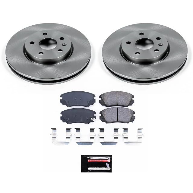Powerstop Koe5334 Autospecialty Front Replacement Brake Kit-Oe Brake Rotors & Ceramic Brake Pads For All, Lacrosse, Regal, Equin