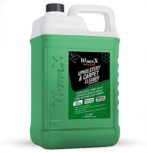 Wavex Upholstery & Carpet Cleaner (5L) | Can Be Used As A Car Interior Cleaner For Car Seat Cleaner, Sofa Cleaner, Carpet Cleane