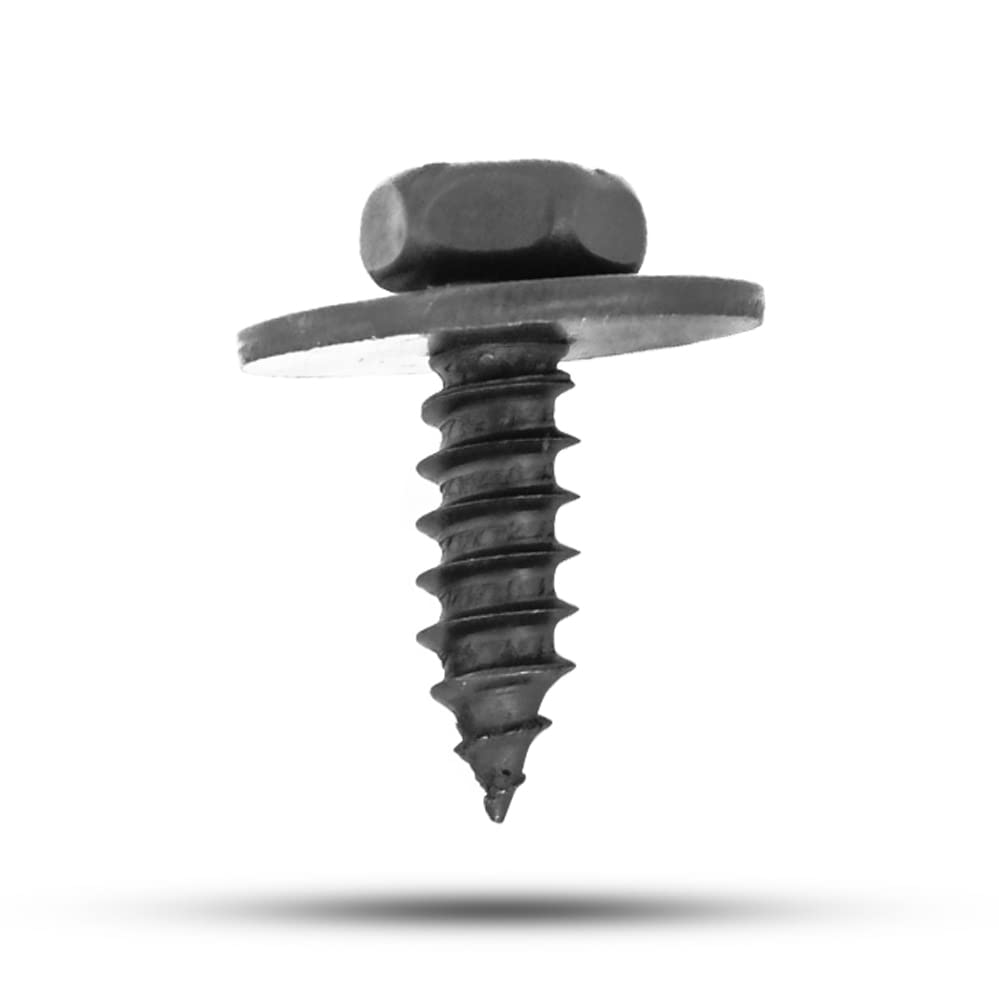 Mean Mug Auto 71315-98202A 30X M6.3-1.81 X 20Mm (#14 X 25/32'') Indented Hex Tapping Bolt With 20Mm Washer Replaces Oem 11503412