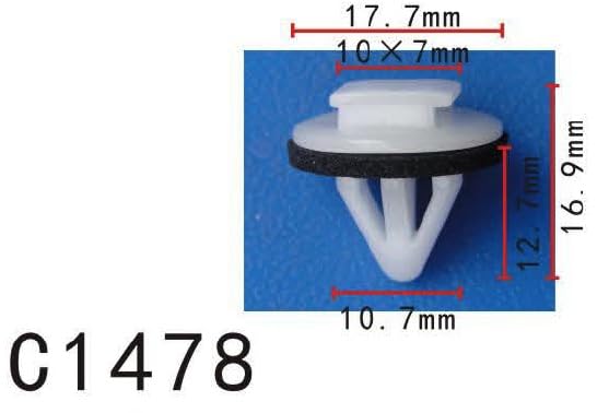 Autobahn88 Retainer Clip For Rocker Panel, Compatible With Toyota (Oem: 75867Ac020) (Pack Of 20)