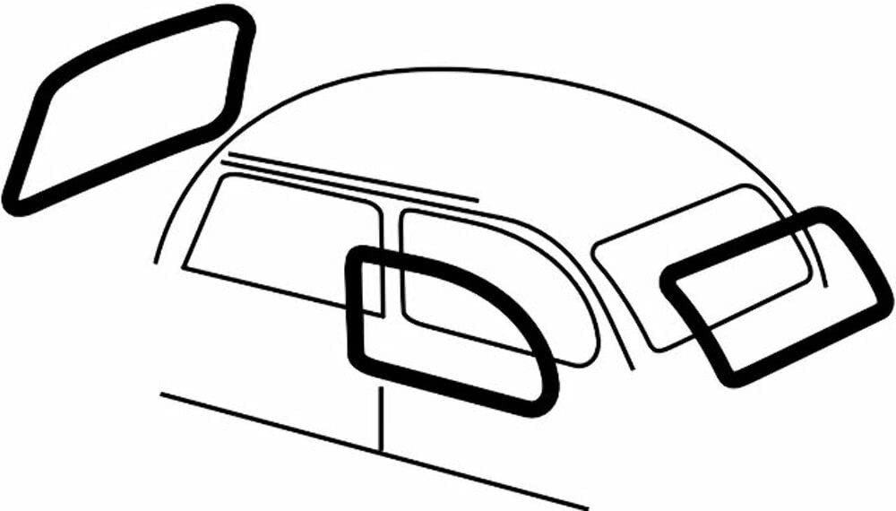 Empi 00-3587-0 Cal Look Rubber Kit 65-71 4 Pc., Vw Bug