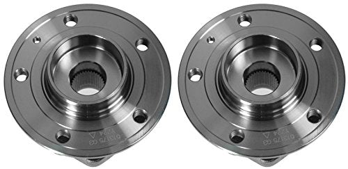 Trq Front Wheel Hub Bearings Assembly Set Compatible With 1999-2004 Volvo C70 1999-2000 S70 V70