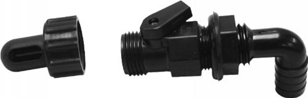 Aer Spray Head W/Valve 90D Blk
