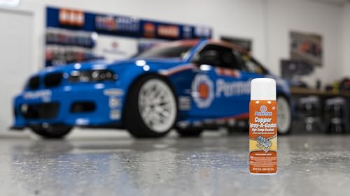 Permatex 80697 Copper Spray-A-Gasket Hi-Temp Adhesive Sealant, 9 Oz. Net Aerosol Can , Orange