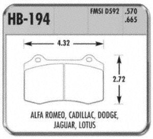 Hawk Hb194F.570 - Hawk Hps High Performance Street Brake Pads