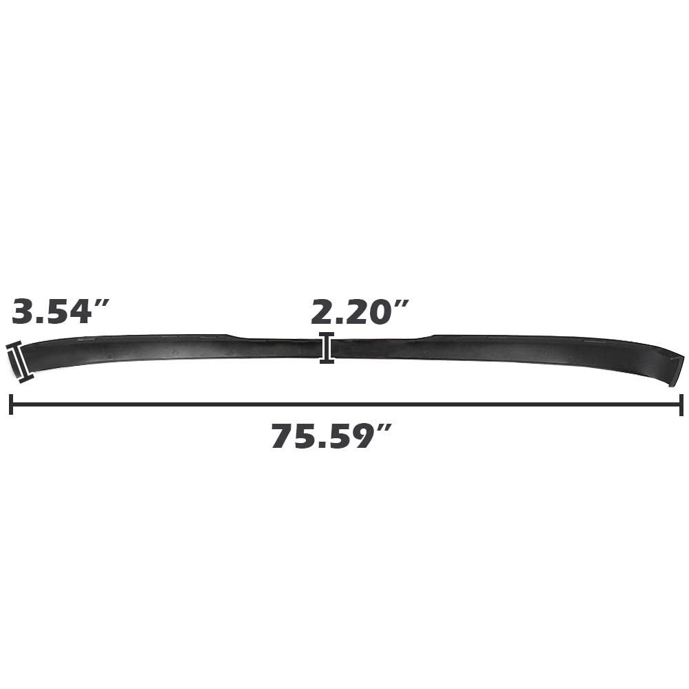 PIT66 Front Bumper Air Dam Deflector Compatible with 07-13 Chevy Tahoe Suburban Avalanche Lower Valance 4WD Without Off-Road Bla