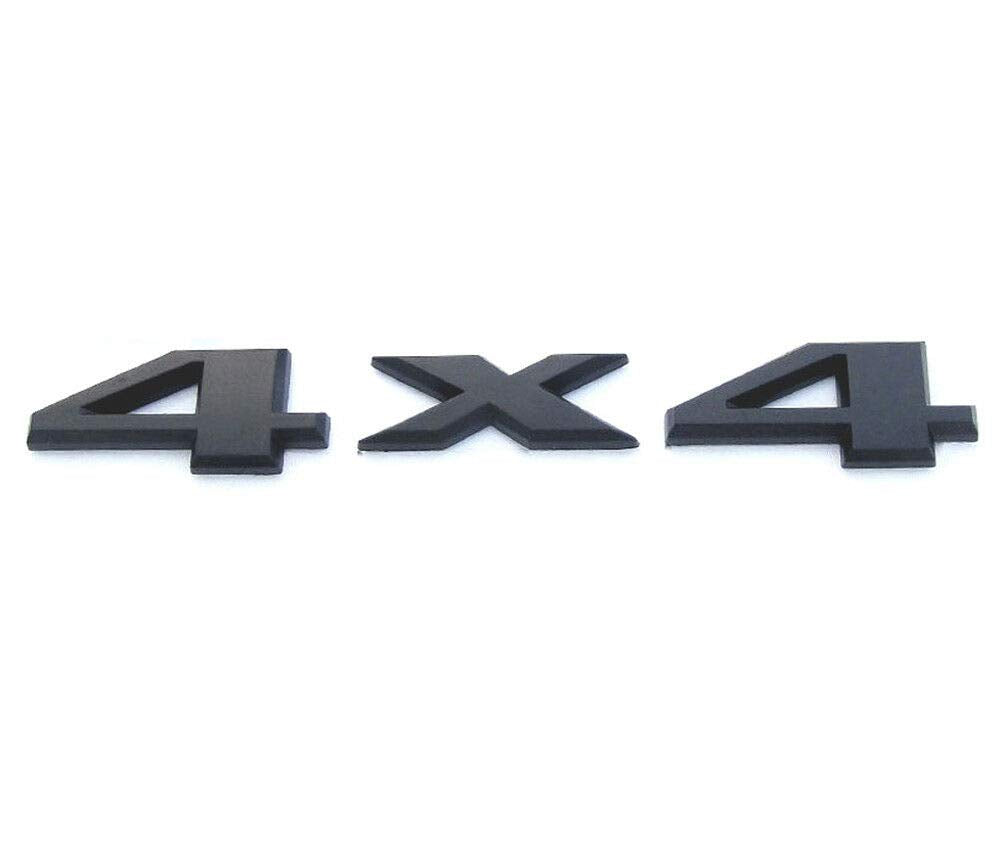 2 Pack 4X4 Emblem Badge Nameplate 3D Car Sticker Decal Compatible For Universal Car (Black)