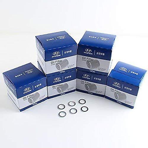 Genuine Oem Hyundai & Kia Oil Filter 26300-35505 (New Version Of 35504) (6 Pack)
