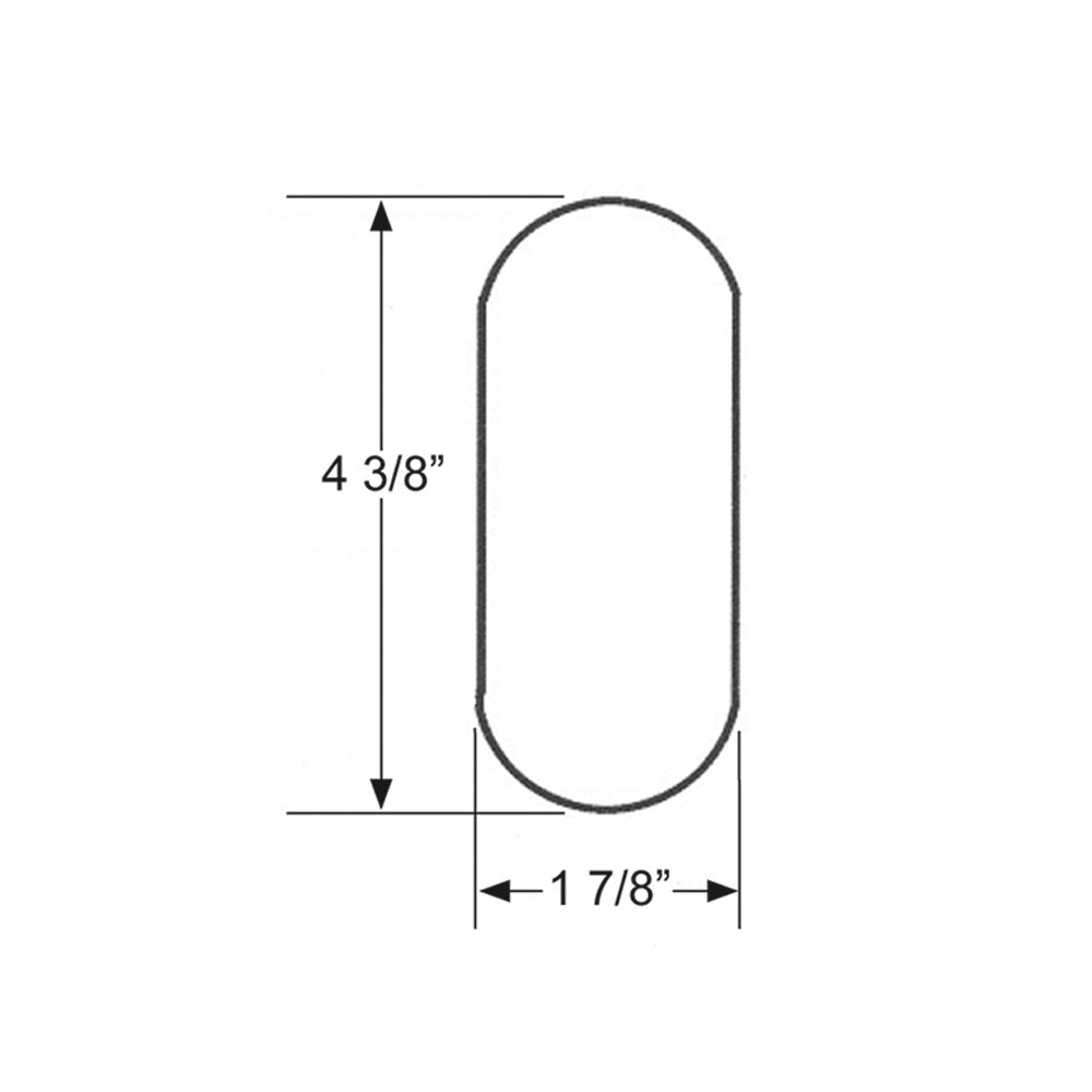 Blazer International B278Saw Oblong Stick-On Reflectors, Amber, 2 Pack
