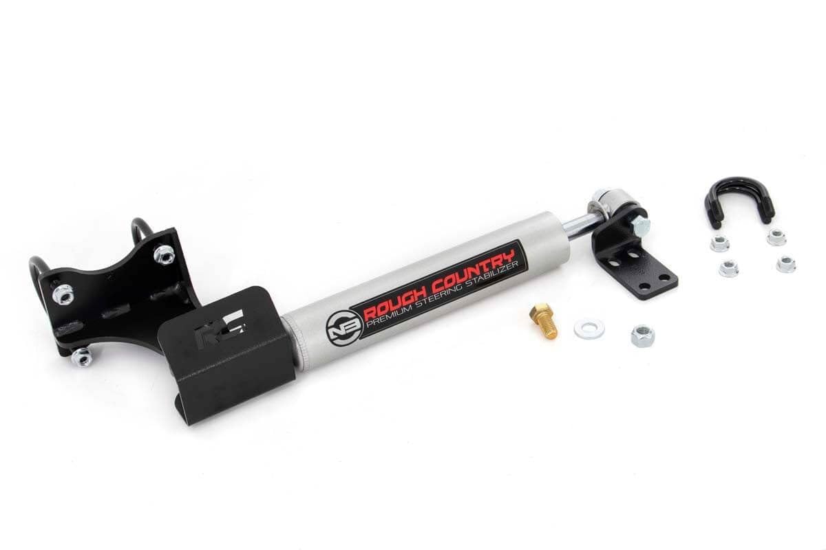 Rough Country N3 Steering Stabilizer for 2007-2018 Jeep Wrangler JK - 8731930