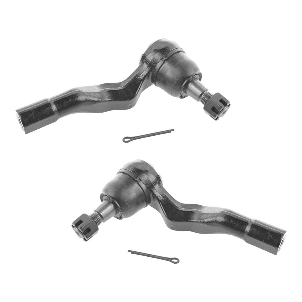 TRQ Front Outer Tie Rod Set Compatible with 2003-2007 INFINITI G35 2003-2009 Nissan 350Z