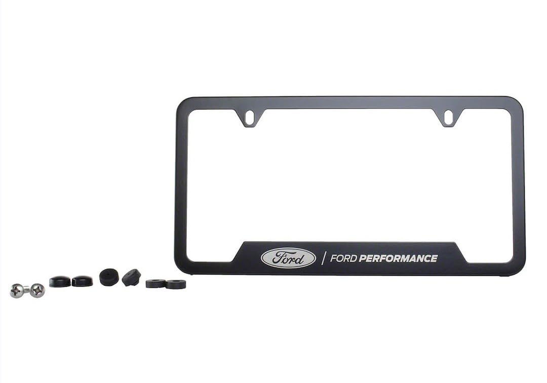 Ford Performance Black Stainless Steel License Plate Frame