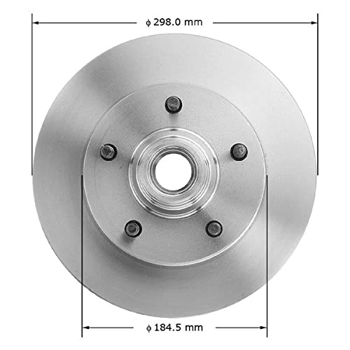 Bendix Premium Prt1907 Front Brake Rotor For Ford E-150 Econoline 2001-1994, F-150 1996-1990