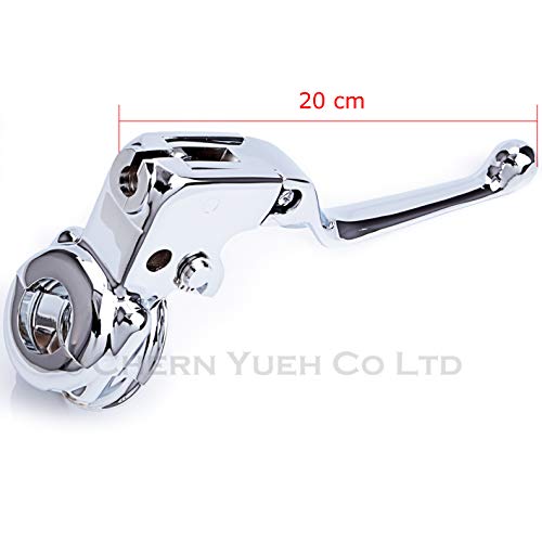 Chern Yueh Clutch Lever Perch Clamp For 96-06 Harley-Davidson Dyna Softail Touring 43329 47231 (Chrome)