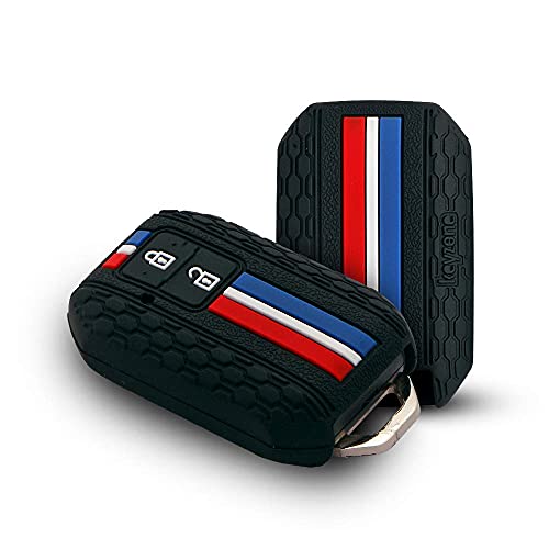 Keyzone Striped Silicone Key Compatible For Suzuki E Vitara, Fronx, Jimny, Grand Vitara, Ertiga, Brezza, Xl6,Swift,Dzire,Ignis 2