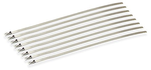 Dei Stainless Steel Exhaust Locking Ties, 8 Inch Long 9 Pack (2 Inch Diameter)