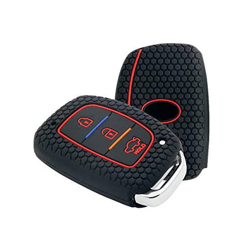 Keycare Silicone Key Cover Fit For Hyundai Grand I10 Nios Models With 3 Button Smart Key Compare Your CarS Key With The Key Ima