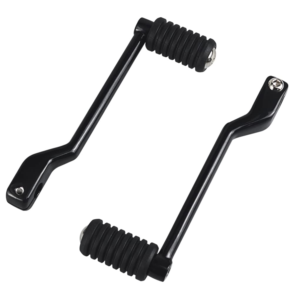 Wowtk Front And Rear Levers W/Shifter Pegs,Heel/Toe Shift Pegs For Harley 1986-2017 Fl Softail, 1988-Later Touring Road King Road Glide Street Glide Electra Glide And 2008-Later Trike,Black