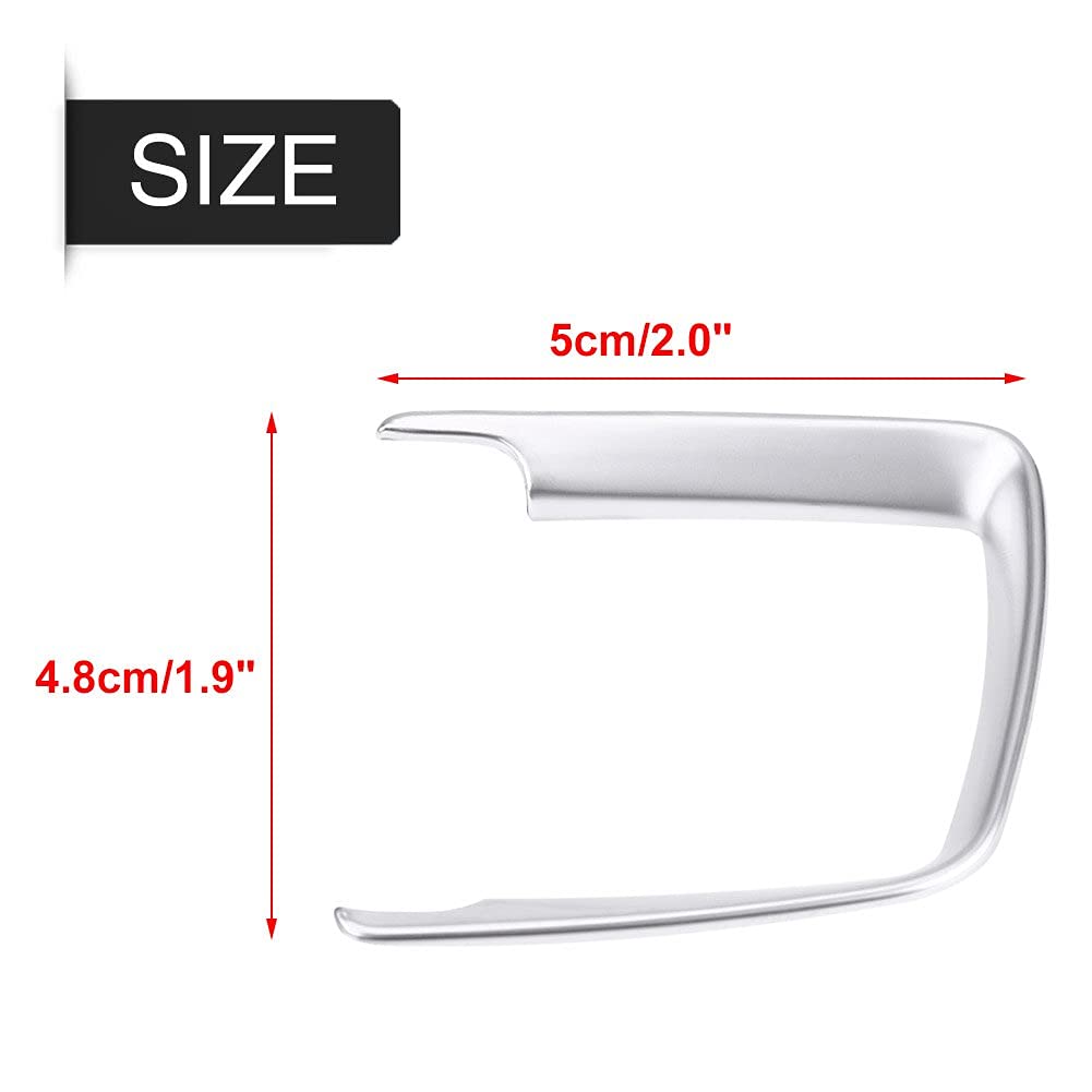 Qiilu Headlight Control Panel Sticker, Car Interior Accessories Headlight Switch Frame Trim Cover for 1 2 3 4 X5 X6 Series F20 F