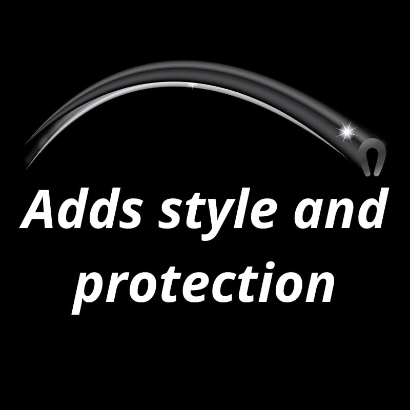 Cowles Custom - Superior 18Feet Black U-Channel Edge Guard Trim, Rubber Bumper Protector Accessory, Door Guard For Cars, Trucks, Suvs, Atvs, Boats