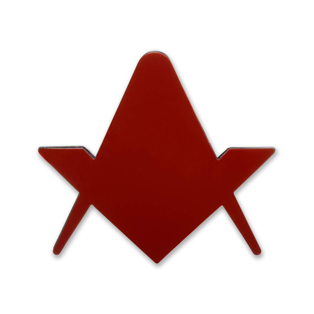 Freemason Square And Compass Metal Decal Auto Emblem