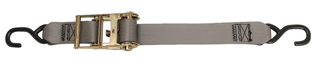 CargoBuckle F13758 Ratchet Tie-Down Strap with S-Hooks