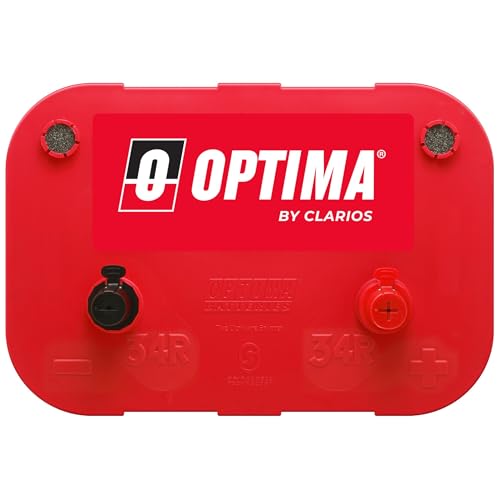 Optima Batteries High Performance 34R Redtop Sealed Agm Car, Truck And Suv Starting Battery, 800 Cca, Sae Terminal, Maintenance