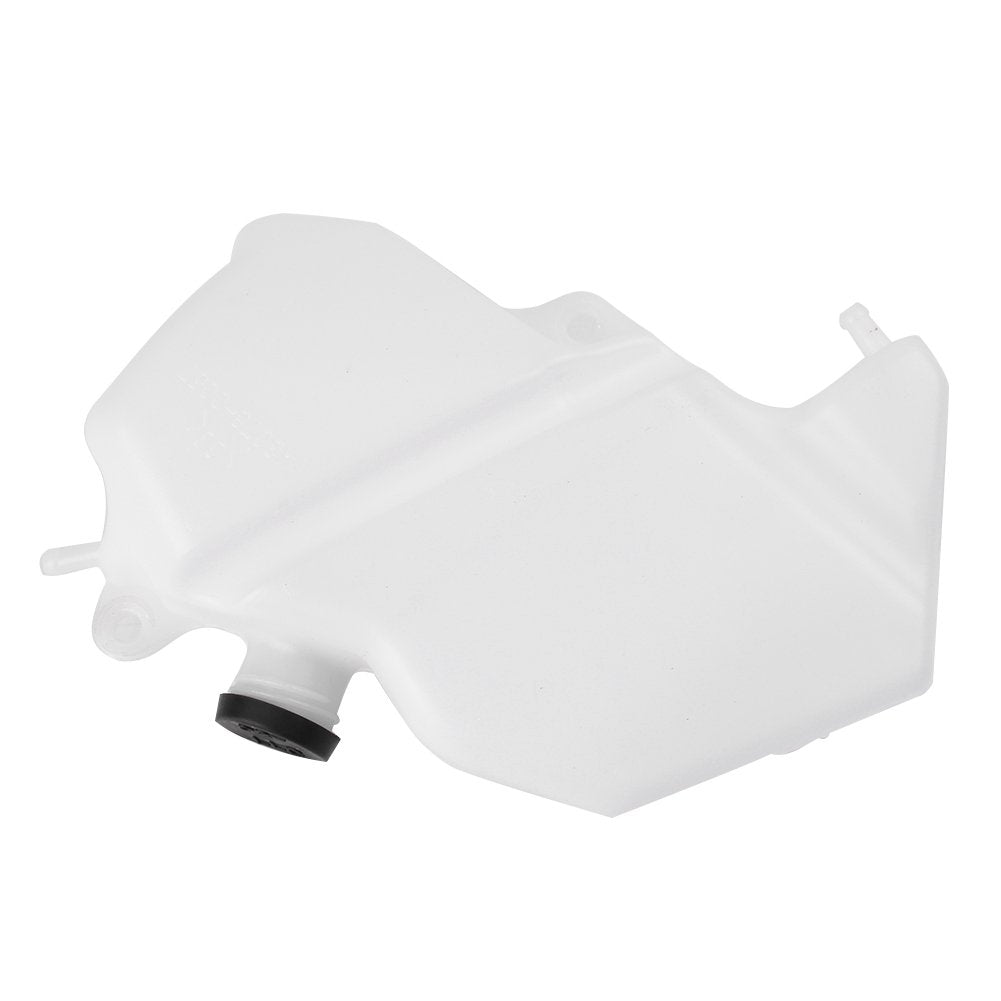 Mallofusa Motorcycle Radiator Water Coolant Reservoir Overflow Tank Replacement Compatible For Kawasaki Ninja Zx-6R 2009 2010 2011 2012 White